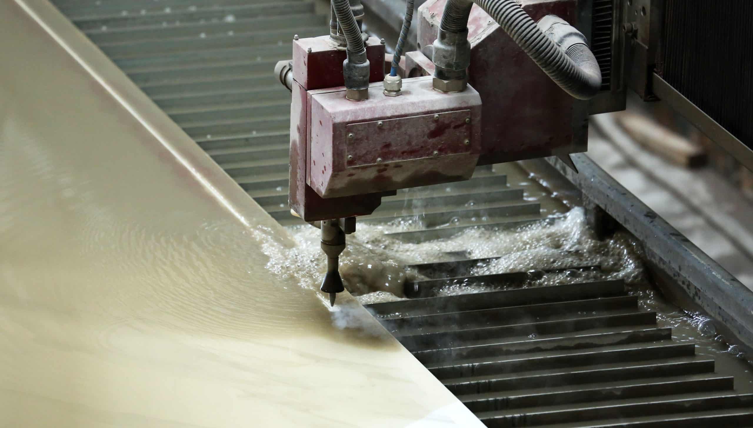 Machine de taille de tranche de pierre naturelle marbre ou granit fonctionnant avec la pression de l'eau